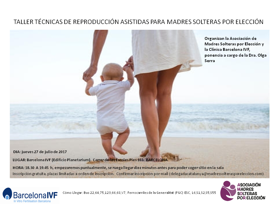 Cartel taller TRA IVF Barcelona